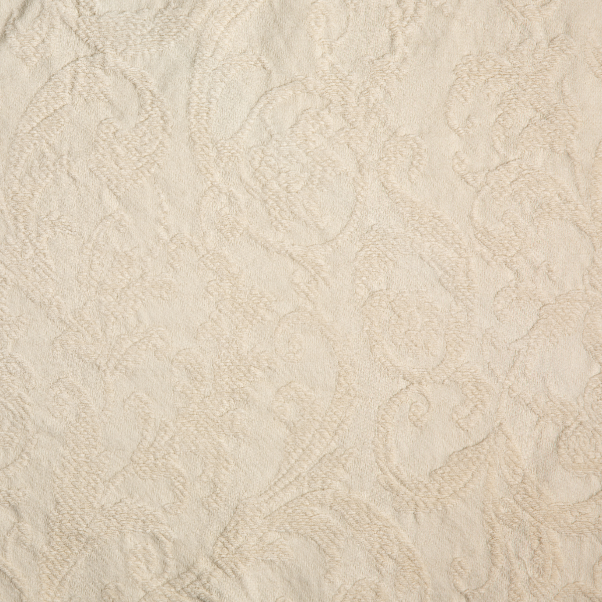 Parchment: A close up of Adele fabric in parchment, a warm, antiqued cream.