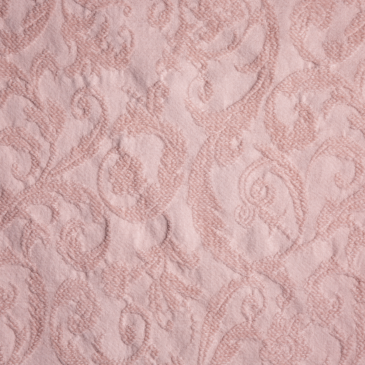 Rouge: A close up of Adele fabric in rouge, a mid-tone blush pink.