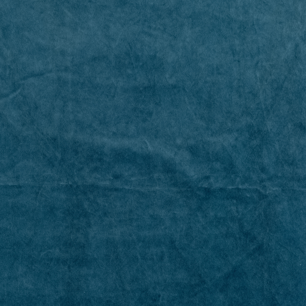 Cenote: A close up of cotton velvet fabric in cenote, a vibrant, ocean-inspired blue-green.