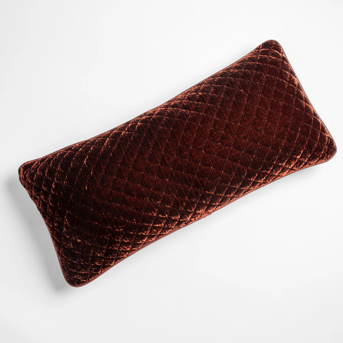 Silk Velvet Quilted Throw Pillow