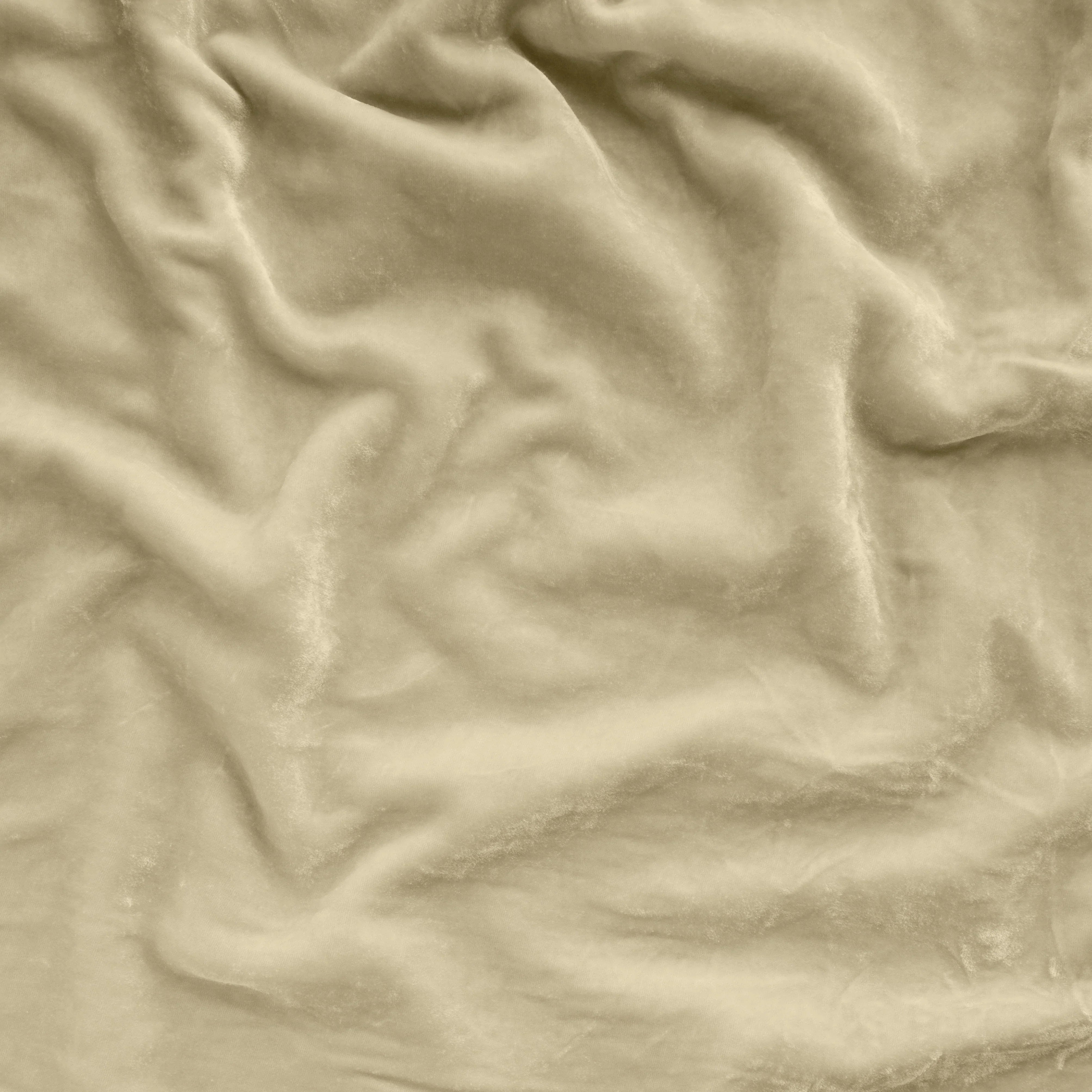 Parchment: A close up of silk velvet in parchment, a warm, antiqued cream.