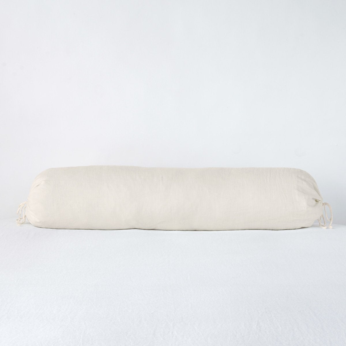 Parchment: bolster against a white background.