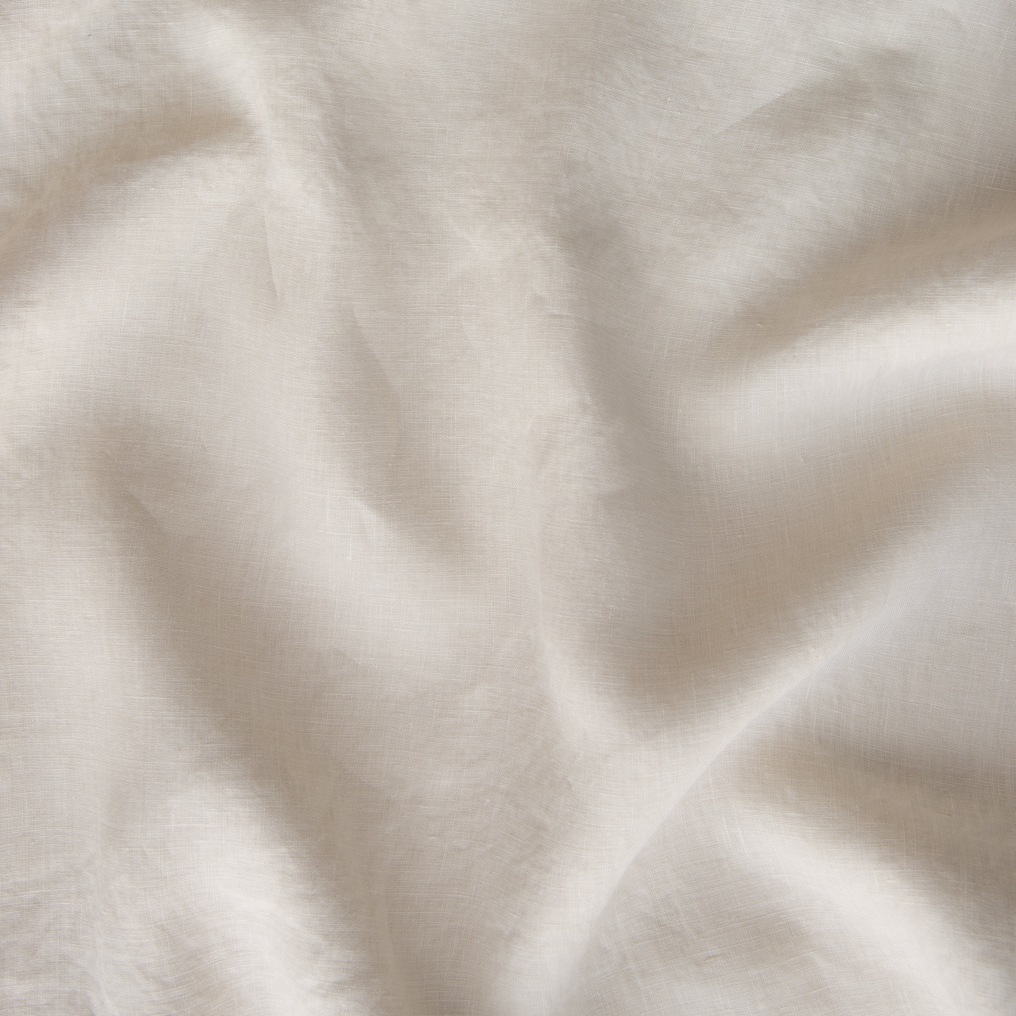 Parchment: A close up of linen winter white, softer and warmer in tone than classic white.