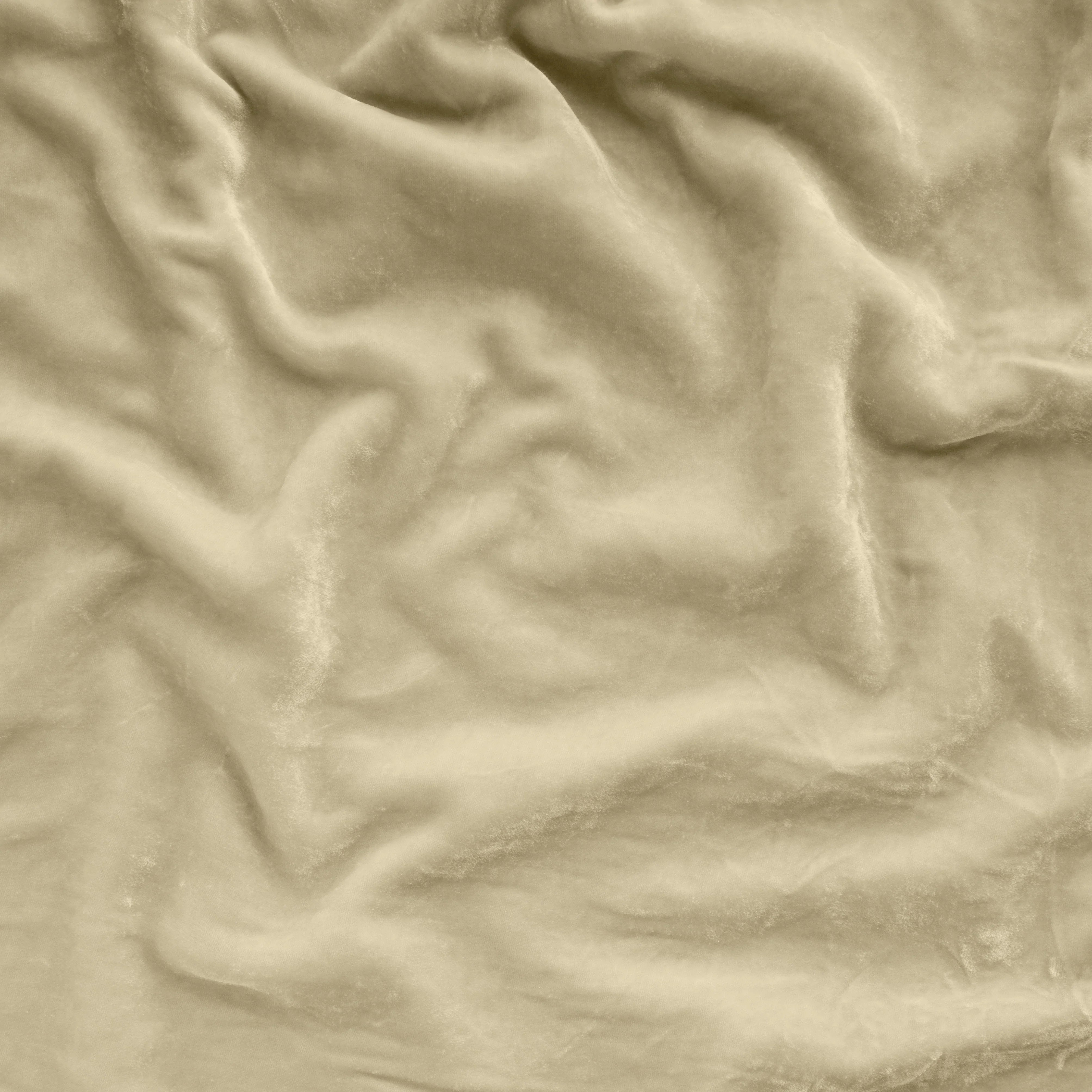 Parchment: A close up of silk velvet in parchment, a warm, antiqued cream.