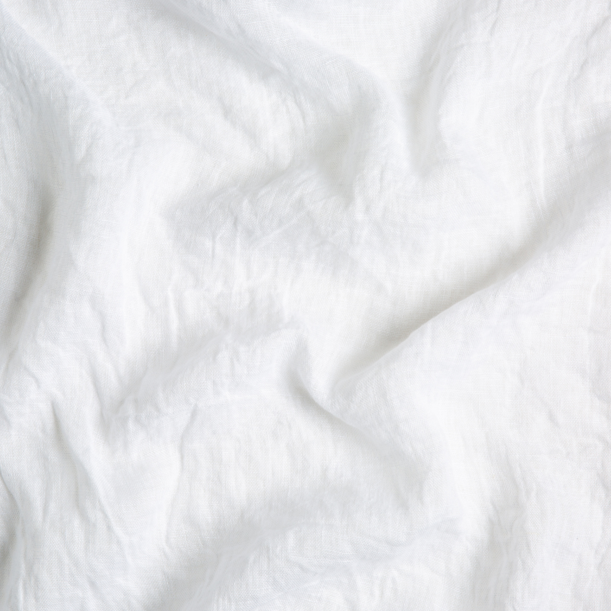 White: A close up of linen whisper fabric in classic white.