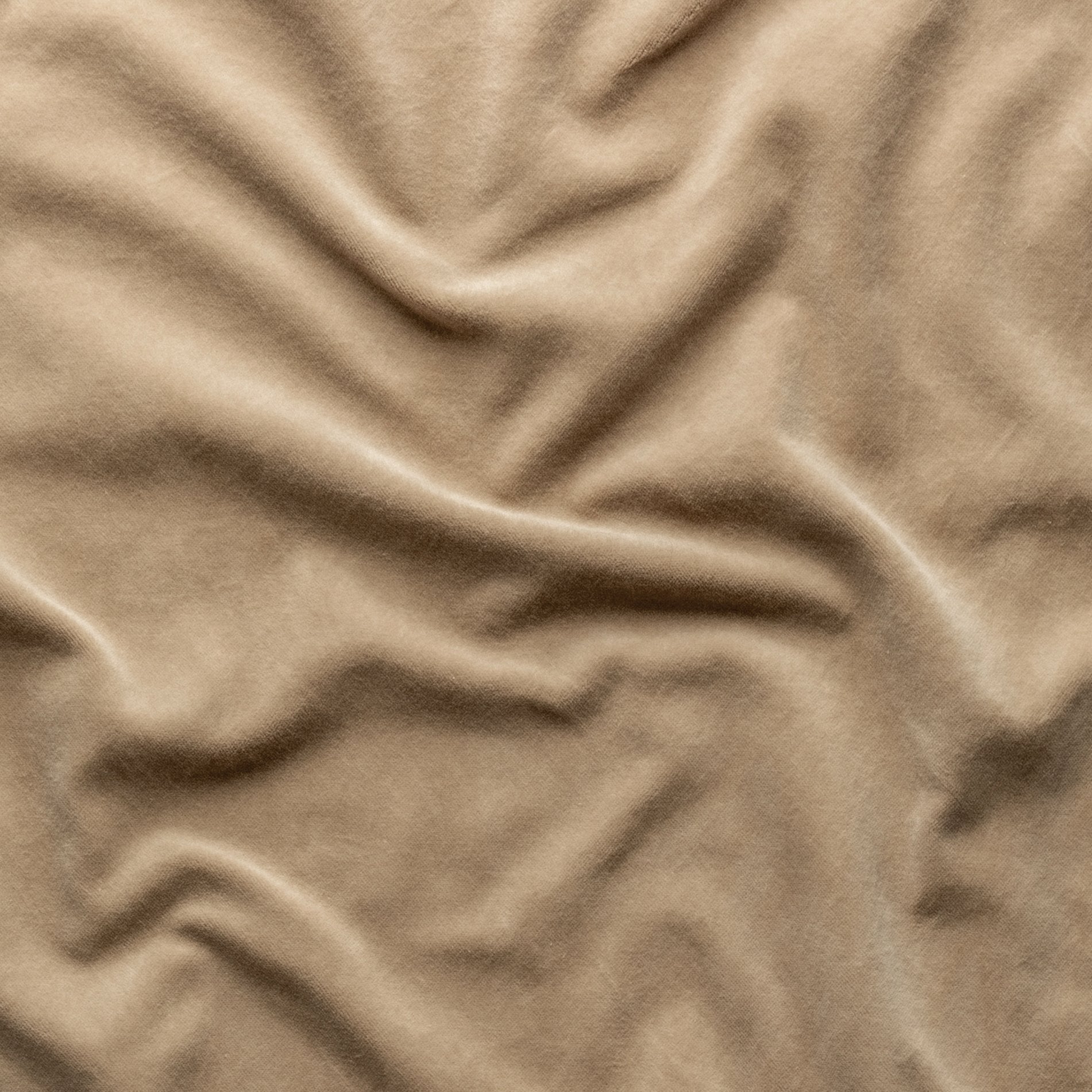 Honeycomb: A close up of cotton velvet in honeycomb, a warm golden tone.