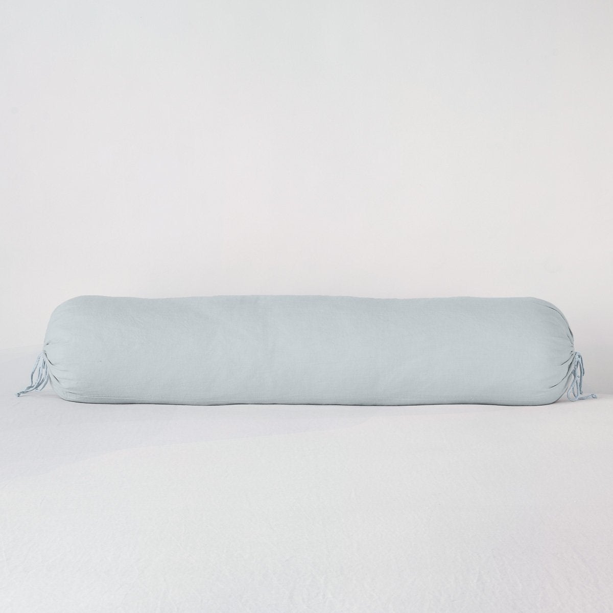 Cloud: bolster against a white background.