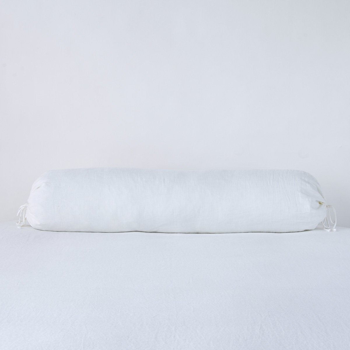 White: bolster against a white background.