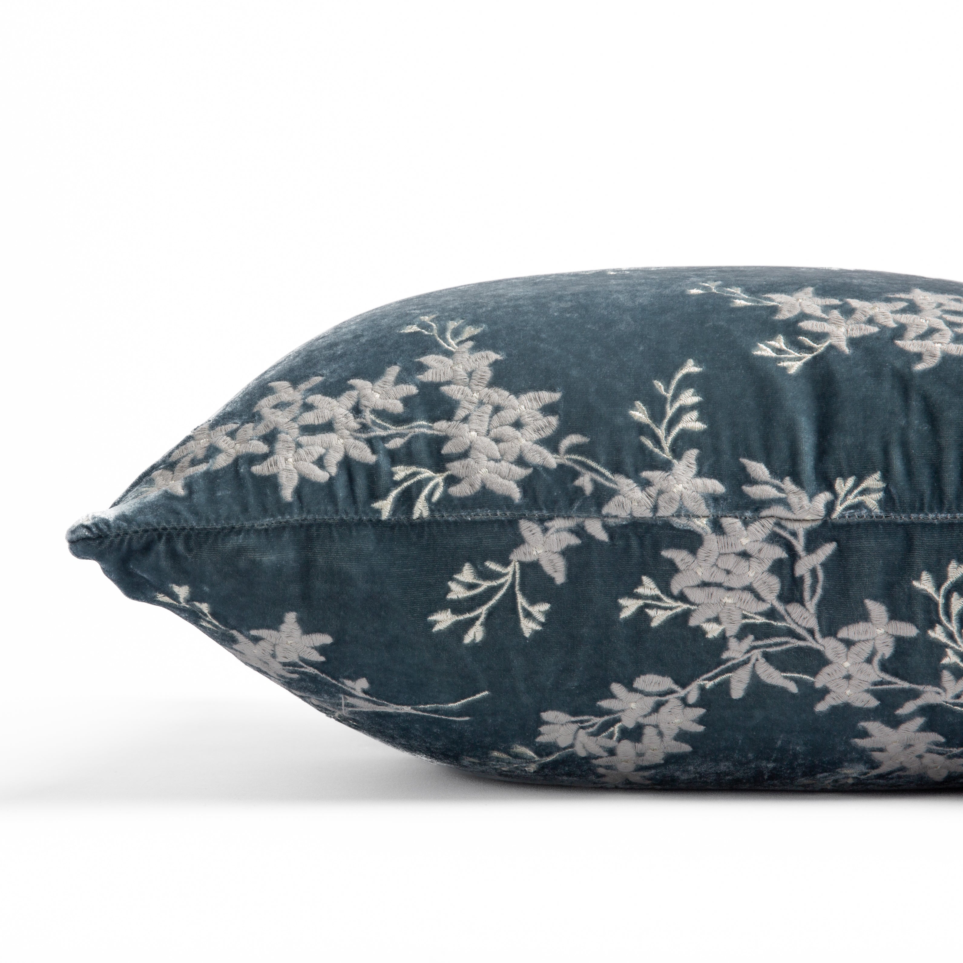 Mineral: side view of pillow showing front and back, straight on against a white background.